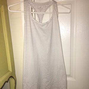 High Neck Athleta Striped Chi Tank